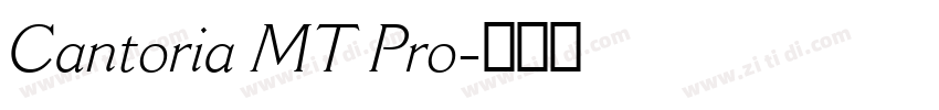 Cantoria MT Pro字体转换
